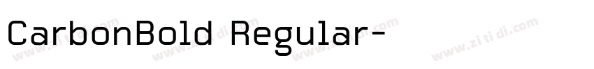 CarbonBold Regular字体转换